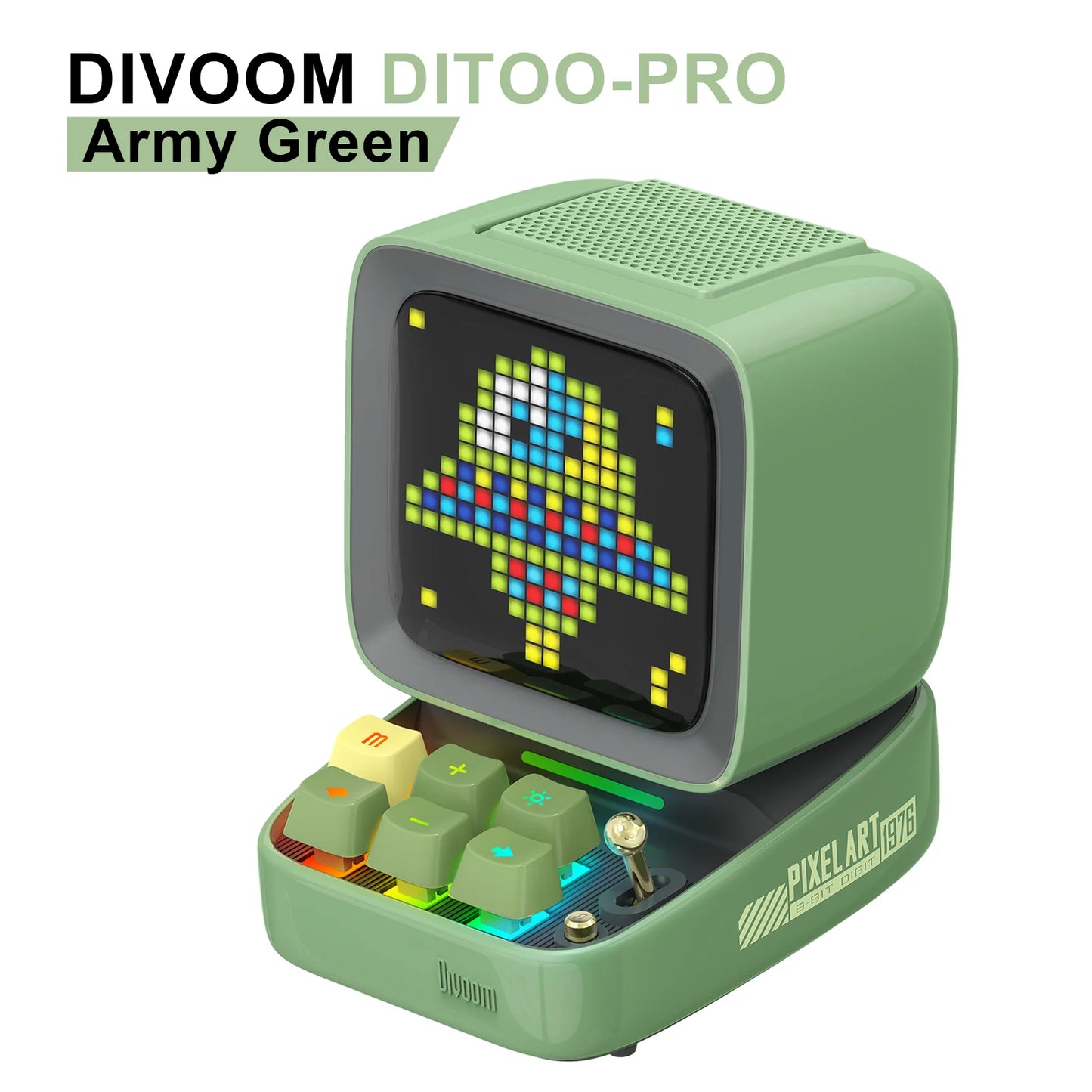 Divoom Ditoo-Pro – Enceinte Bluetooth rétro Pixel Art avec réveil et affichage LED