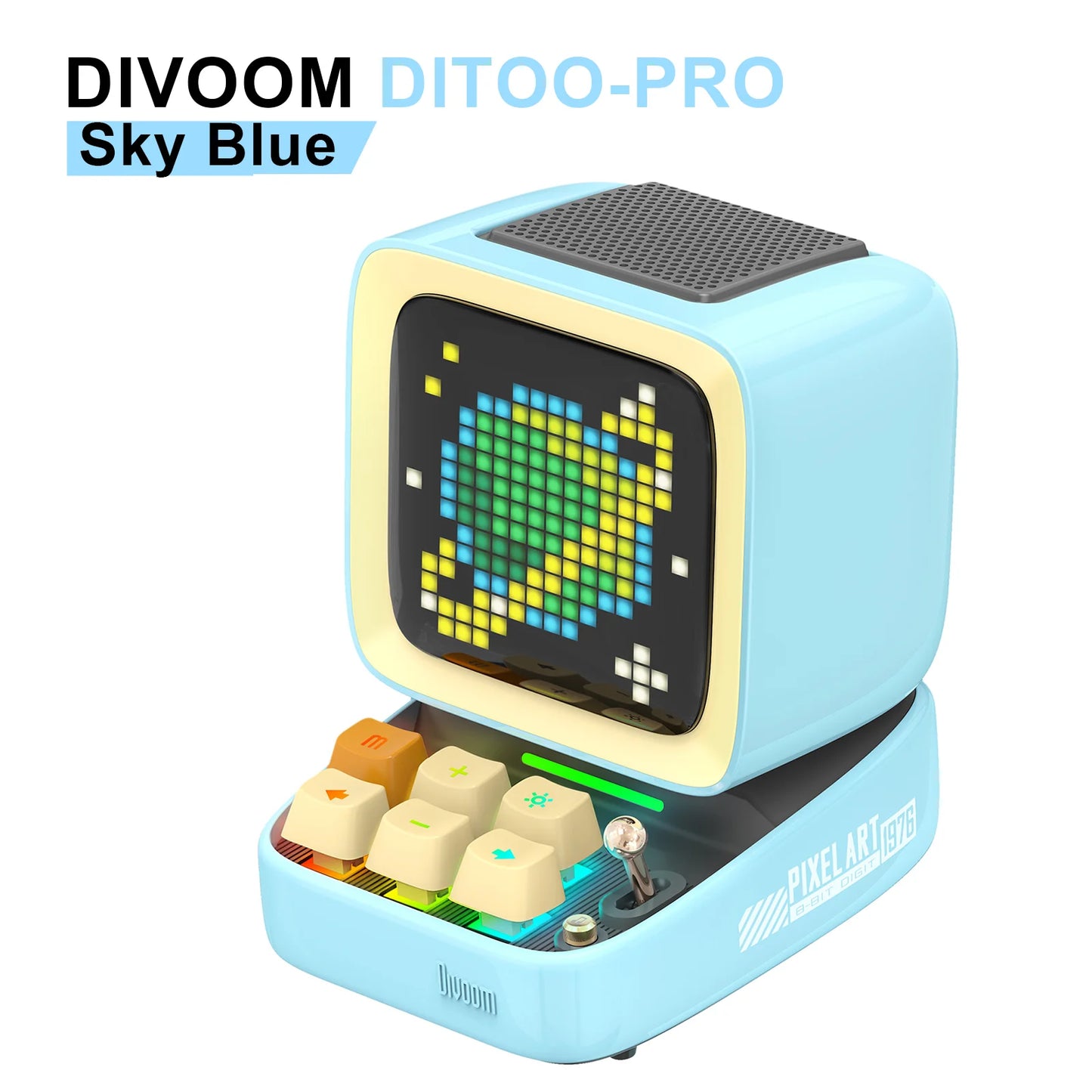 Divoom Ditoo-Pro – Enceinte Bluetooth rétro Pixel Art avec réveil et affichage LED