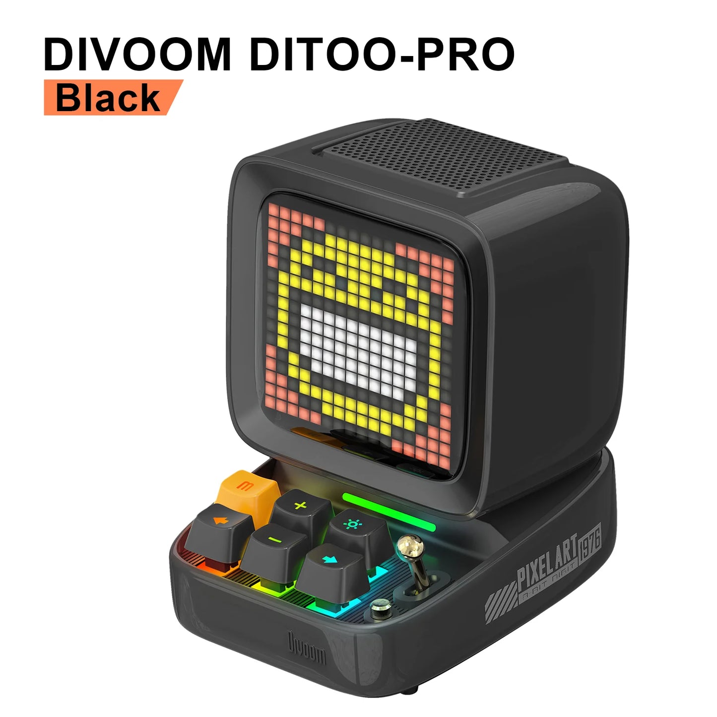 Divoom Ditoo-Pro – Enceinte Bluetooth rétro Pixel Art avec réveil et affichage LED