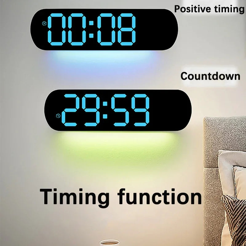 Horloge Murale Numérique LED Grand Écran