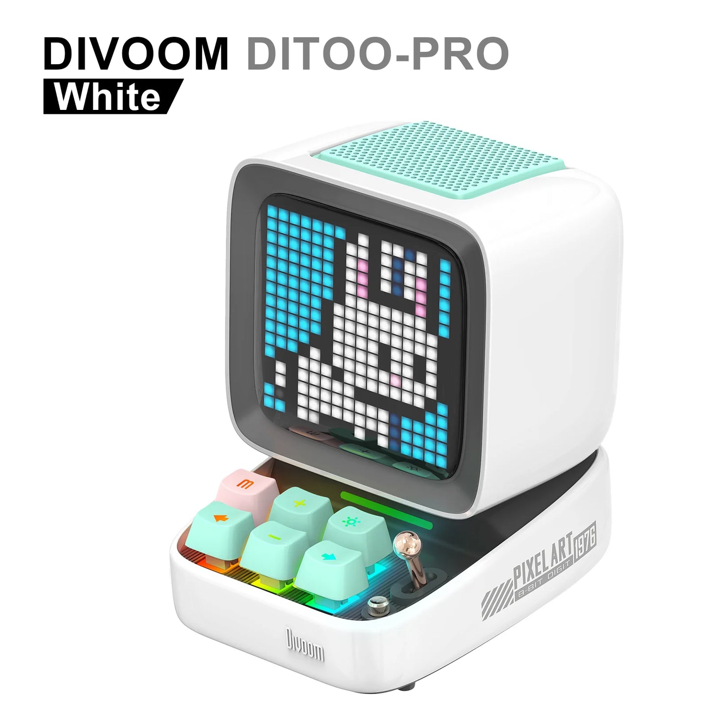 Divoom Ditoo-Pro – Enceinte Bluetooth rétro Pixel Art avec réveil et affichage LED
