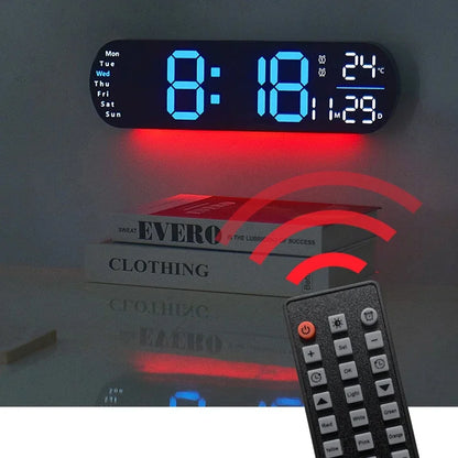Horloge Murale Numérique LED Grand Écran