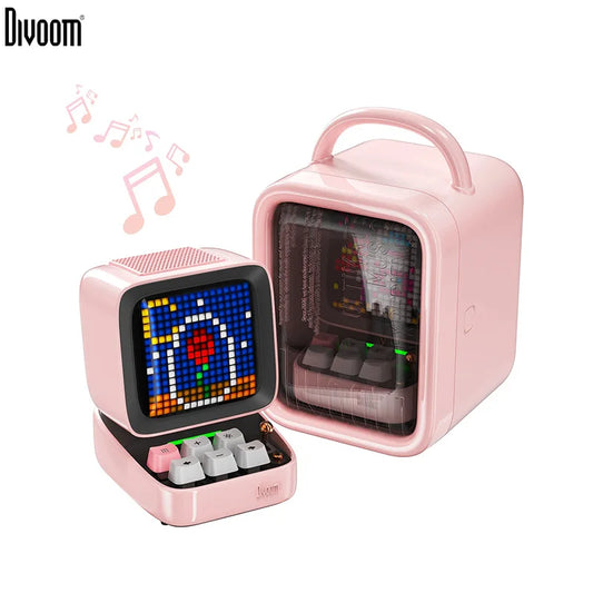 Divoom Ditoo-Pro – Enceinte Bluetooth rétro Pixel Art avec réveil et affichage LED