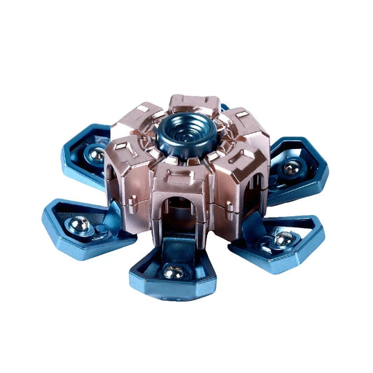 Fidget Spinner EDC à Manivelle Télescopique – Jouet Magnétique Anti-Stress