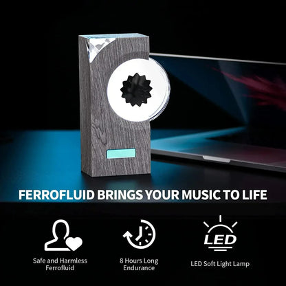 Haut-parleur Ferrofluide Dansant – Lampe &amp; Compagnon Musical