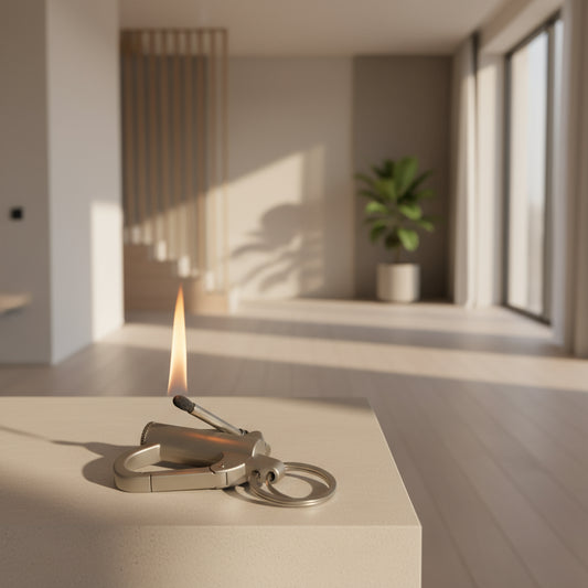 Porte-clés multifonctionnel avec allumeur d’huile et ouvre-bouteille en métal durable